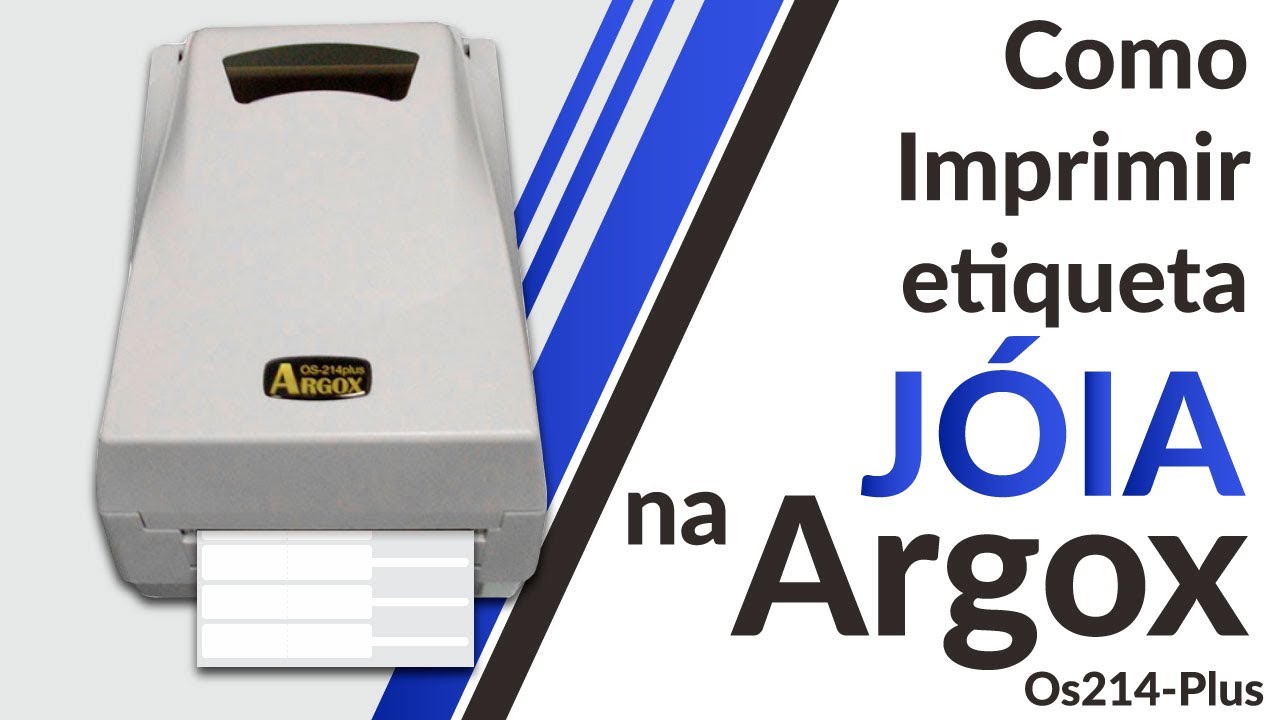 Como imprimir etiqueta para Joias na impressora Argox
