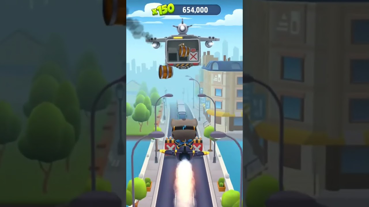 Cyber Tom VS Raccoon #talkingtom #talkingtomgoldrunandroidgameplay #tomgold
