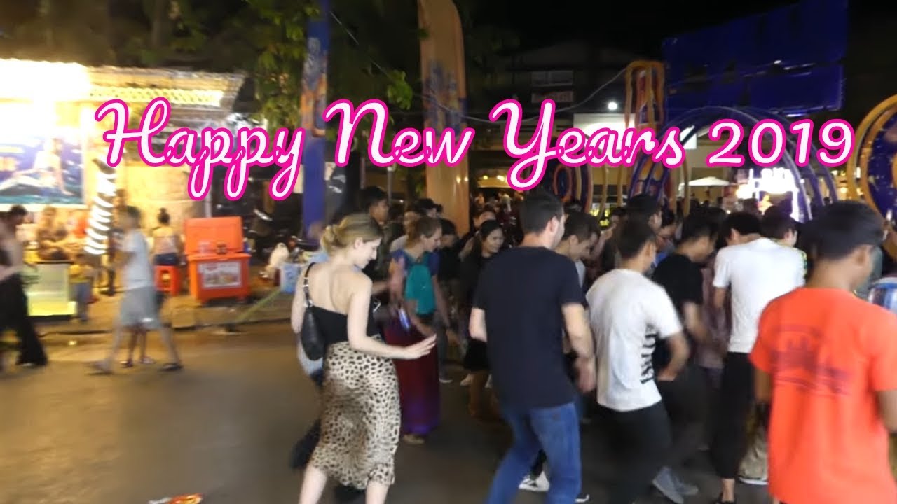 Countdown 2019, Happy New Years, Party, Dancing (Siem Reap)