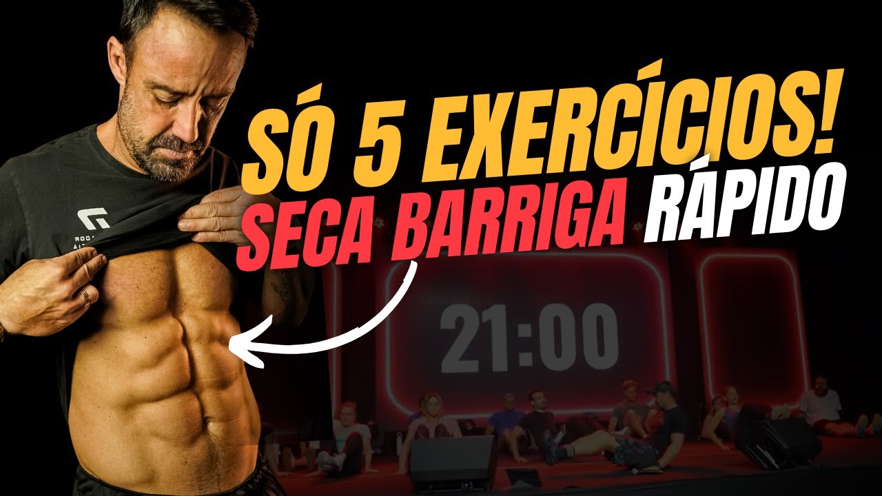 Só 5 Exercícios! Dispara QUEIMA DE GORDURA em 21 Minutos - Sérgio Bertoluci