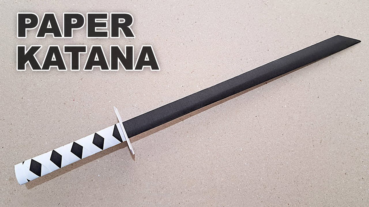 DIY - КАК СДЕЛАТЬ КАТАНУ ИЗ БУМАГИ А4 - ( Как сделать бумажный меч )