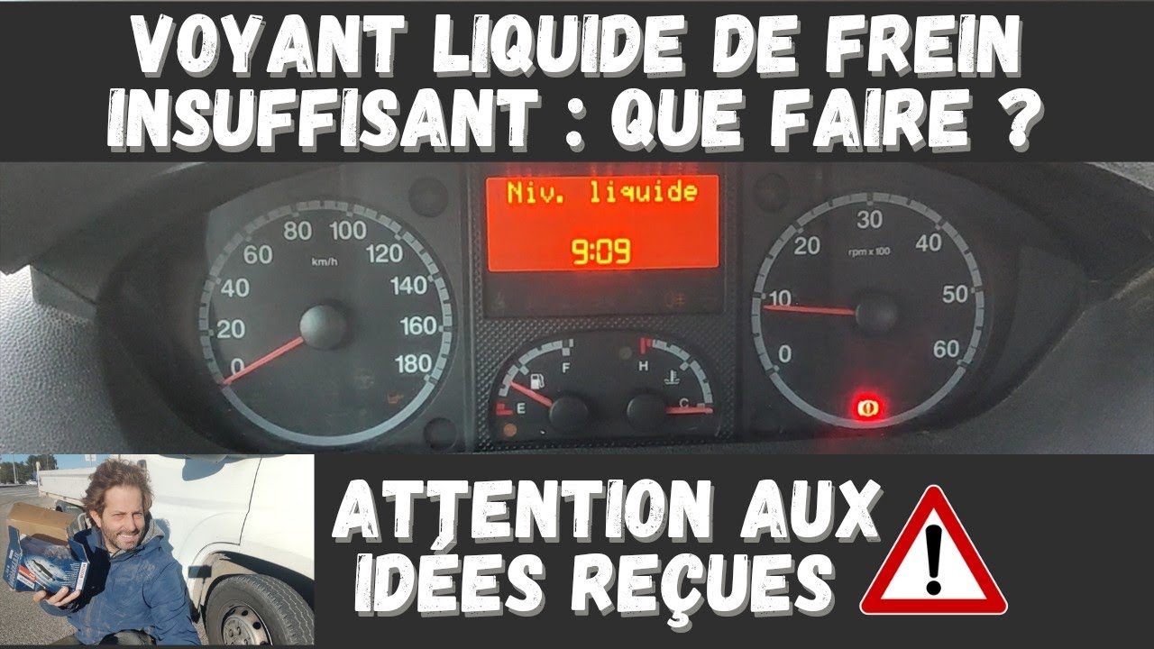 Niveau liquide de frein insuffisant : que faire ?