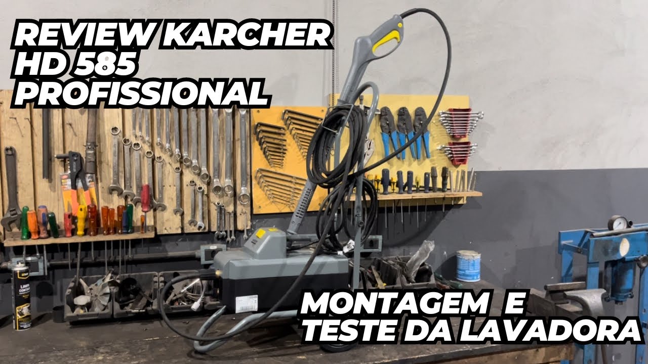 A MELHOR LAVADORA DE ALTA PRESSÃO DO MERCADO! Lavadora Karcher HD585 Profissional