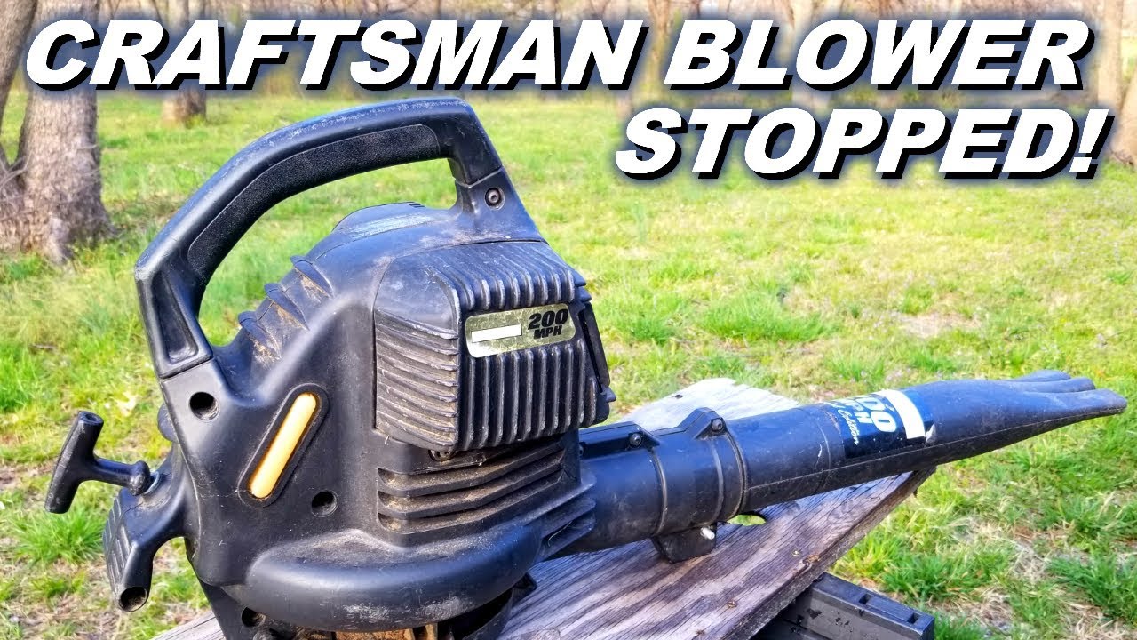 This Craftsman  blower stopped and now won't start.
