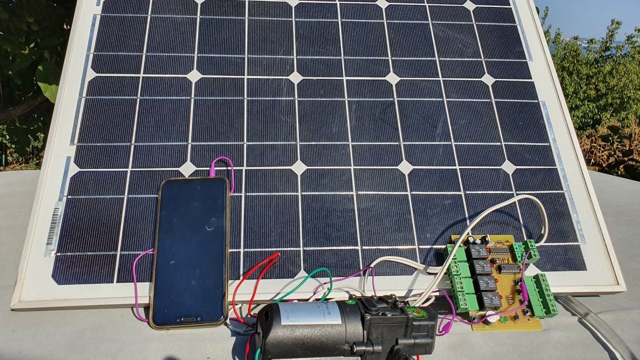 CEP TELEFONUNDAN KONTROLLÜ GÜNEŞ ENERJİLİ AKÜSÜZ SULAMA ( DTMF KONTROL)