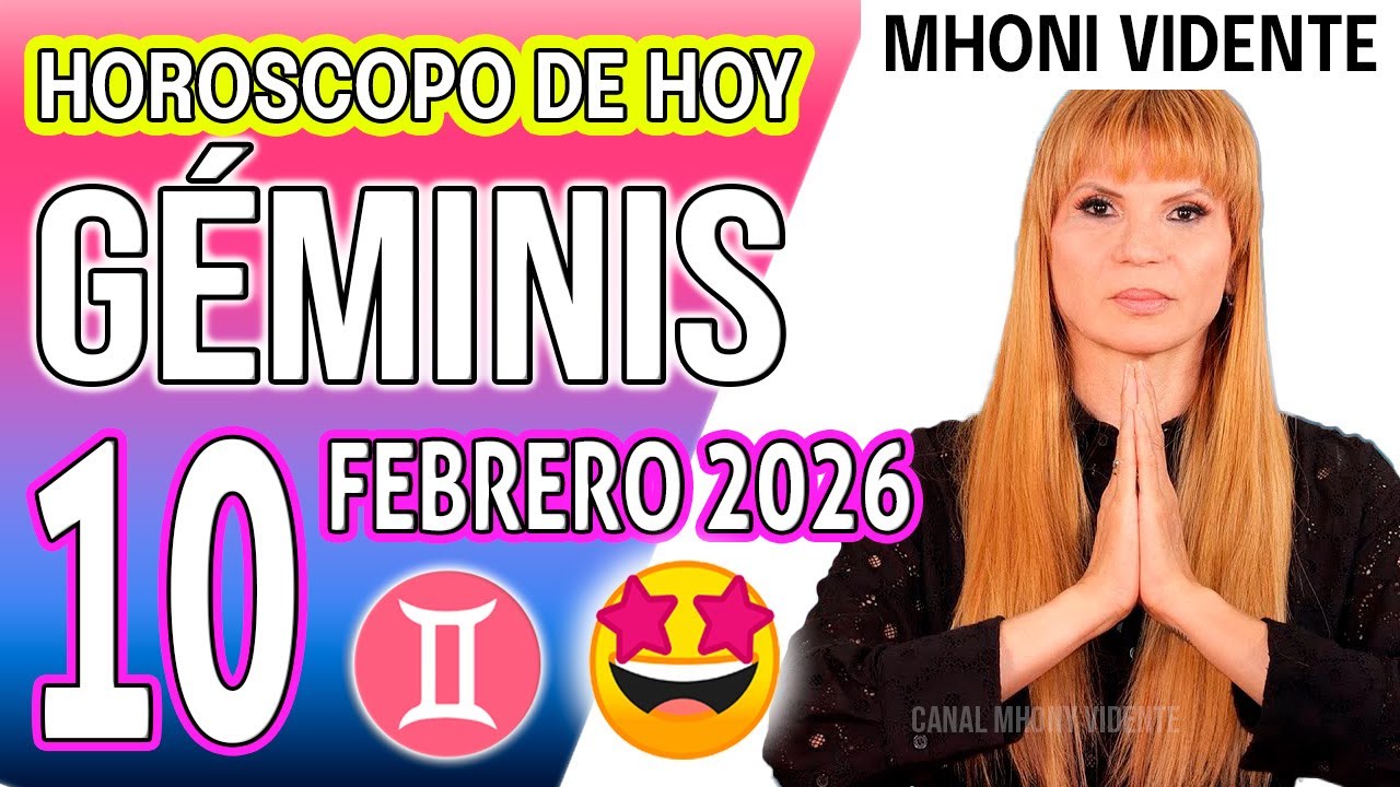 GÉMINIS ♊ TU SUERTE GIRA Y LA FORTUNA TE ABRAZA💫 HOROSCOPO De Hoy 10 de FEBRERO 2026 Mhoni Vidente