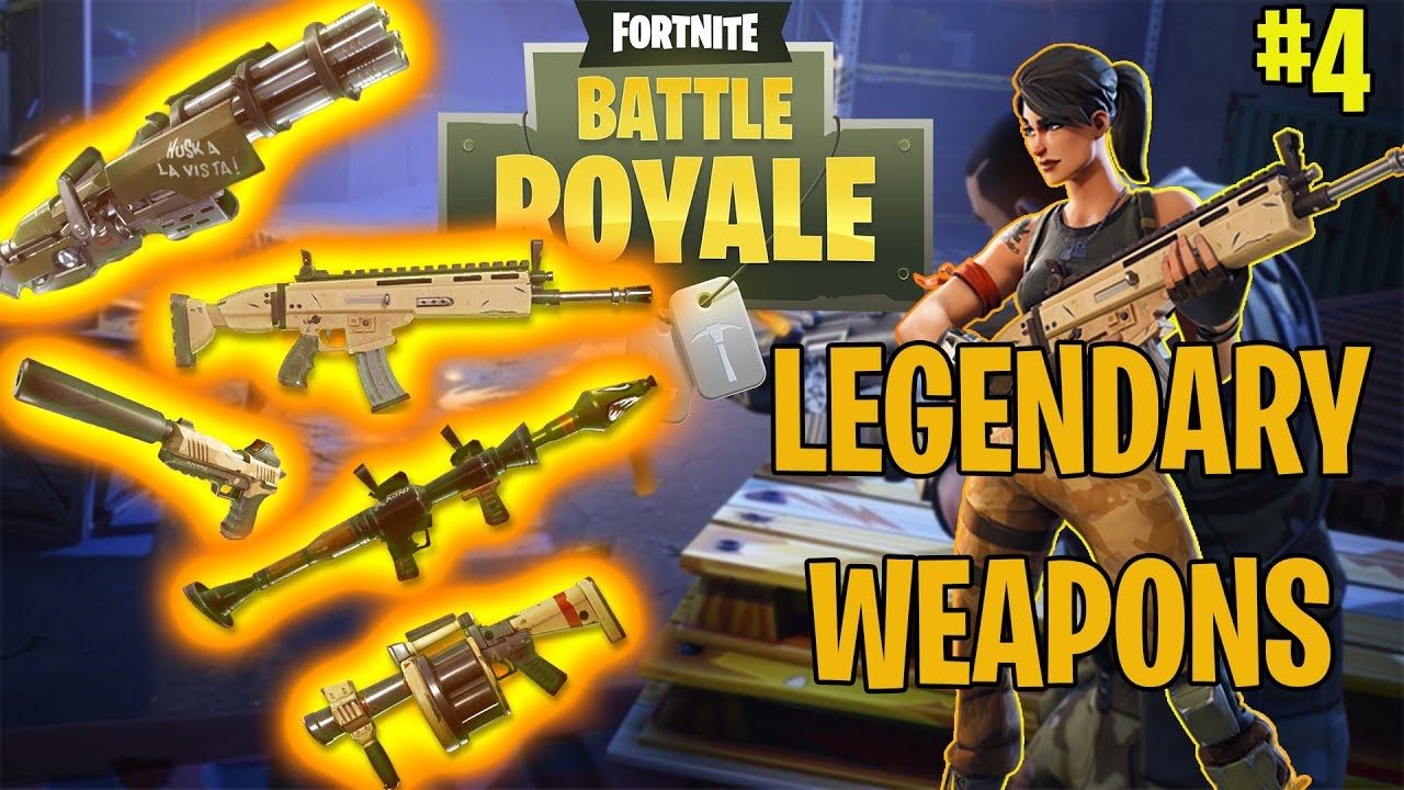 (LIVESTREAM) Fortnite- ALL LEGENDARY WEAPONS!