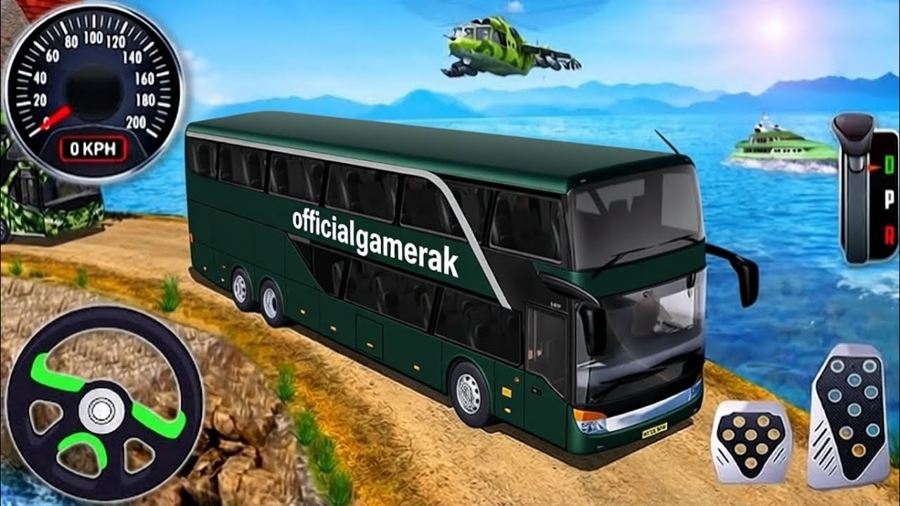 Army Bus Driver US Soldier Transport Duty - Offroad Driving Bus - Android GamePlay