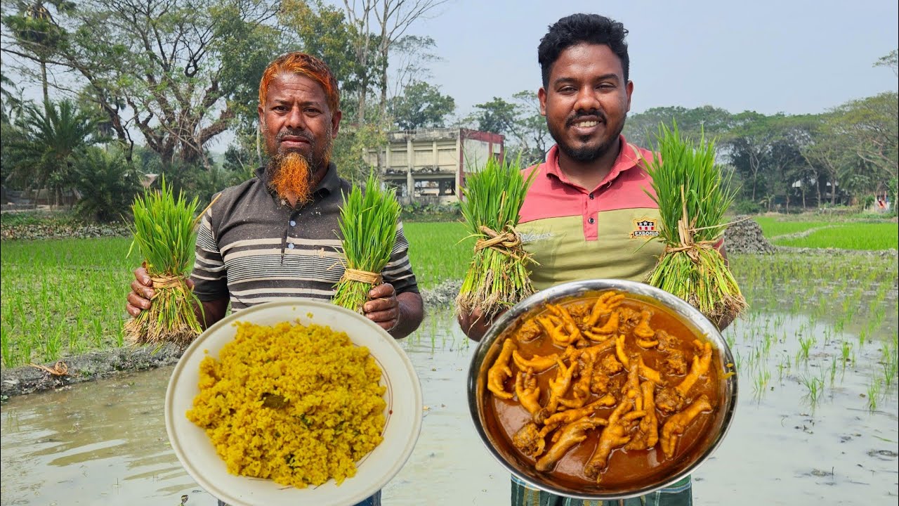 ইরি ধান রোপনে আব্বার জন্য স্পেশাল খাওনের ব্যবস্থা