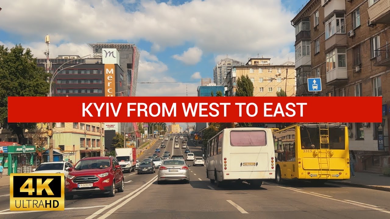 City Driving in Kiev, Ukraine 2025 | No music, just driving