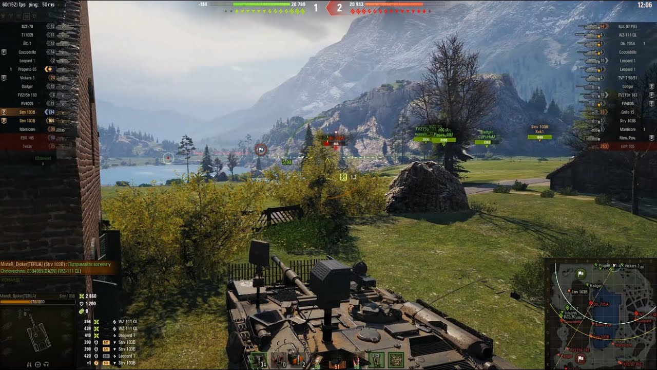 Strv 103B та Strv 107-12 чудові бої з поліпшеним настроєм в Ласвіллі, Редширі та Мурованці!