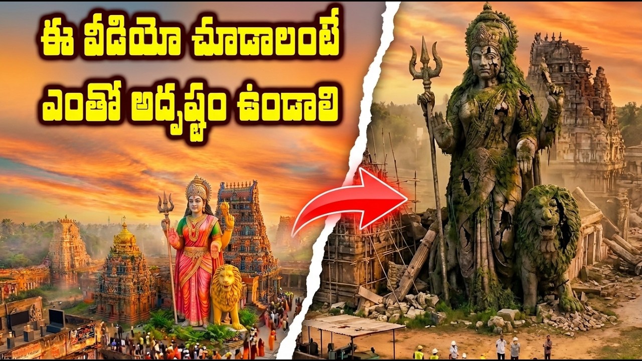 ఈ వీడియో అదృష్టవంతులకు మాత్రమే కనిపిస్తుంది | Sri Durga Devi Temple Construction | Temple Making