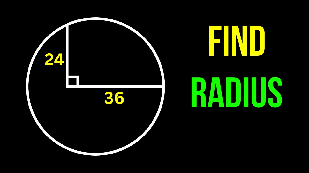 A Nice Geometry Problem | Find the radius of the circle | 2 Different Methods