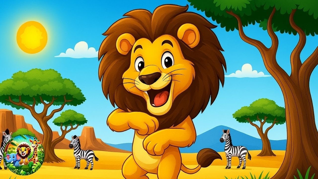 DANCING LION - Fun Safari Dance Song for Kids