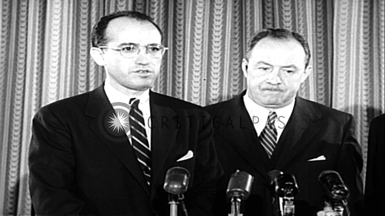 Dr. Jonas Salk's polio vaccine is rolled out of the drug house and supplied all o...HD Stock Footage
