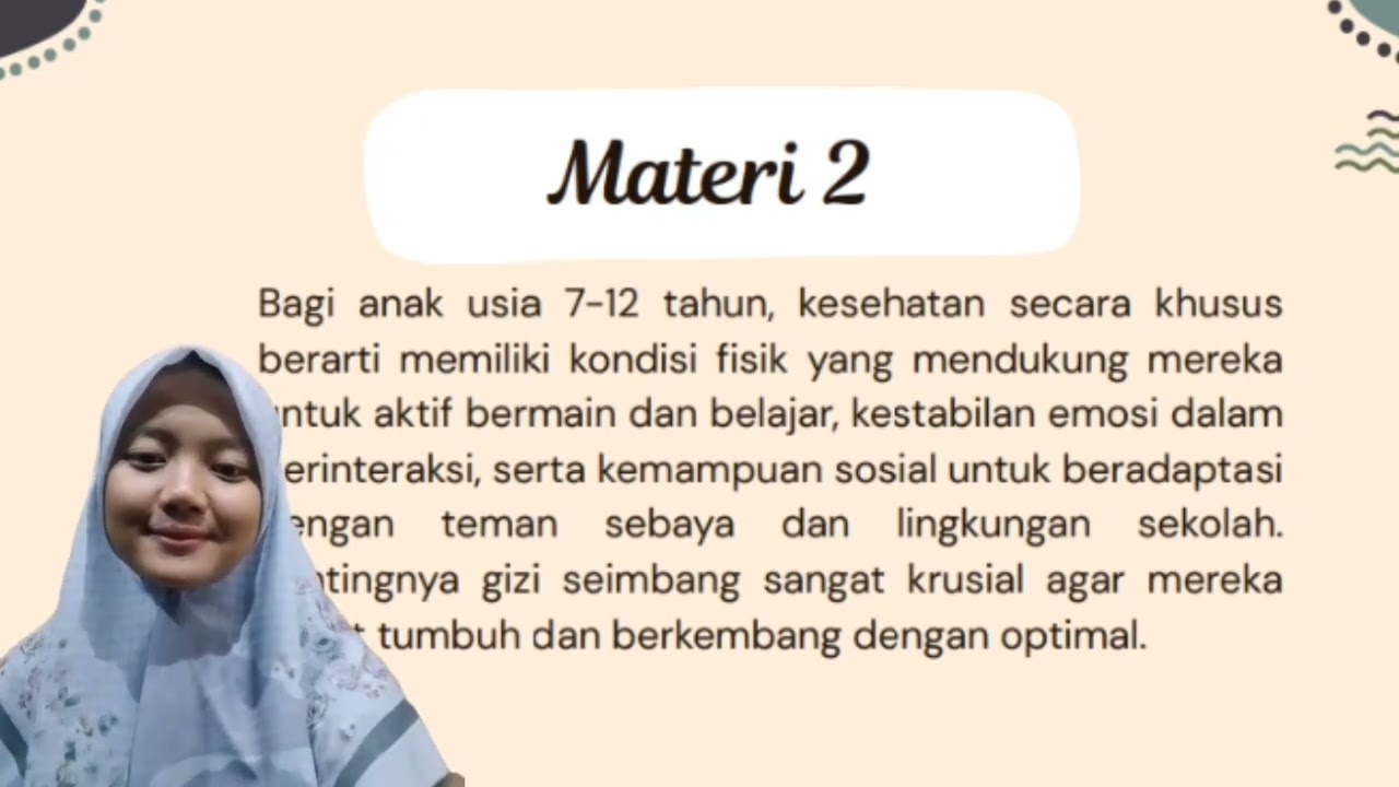 Kesehatan dan gizi anak MI/SD