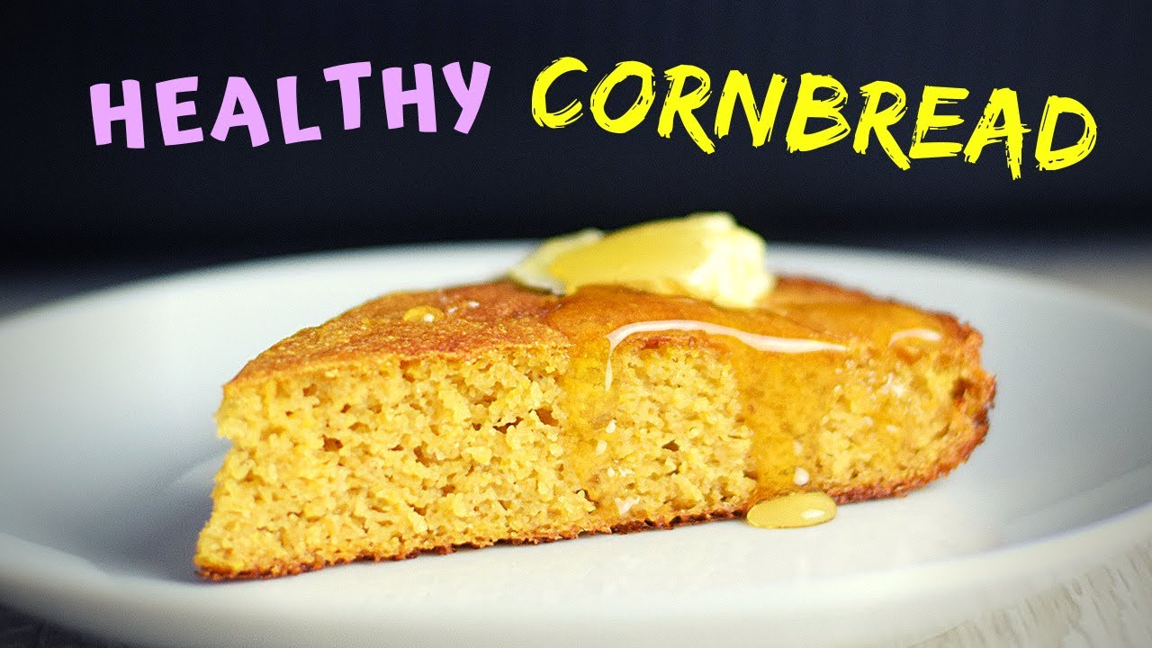 Healthy Cornbread (NOT DRY and CRUMBLY!  Gluten Free! Low calorie recipe!)