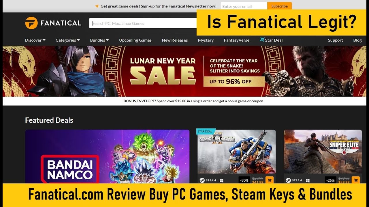 Fanatical.com Review - Is Fanatical Legit or a Scam?