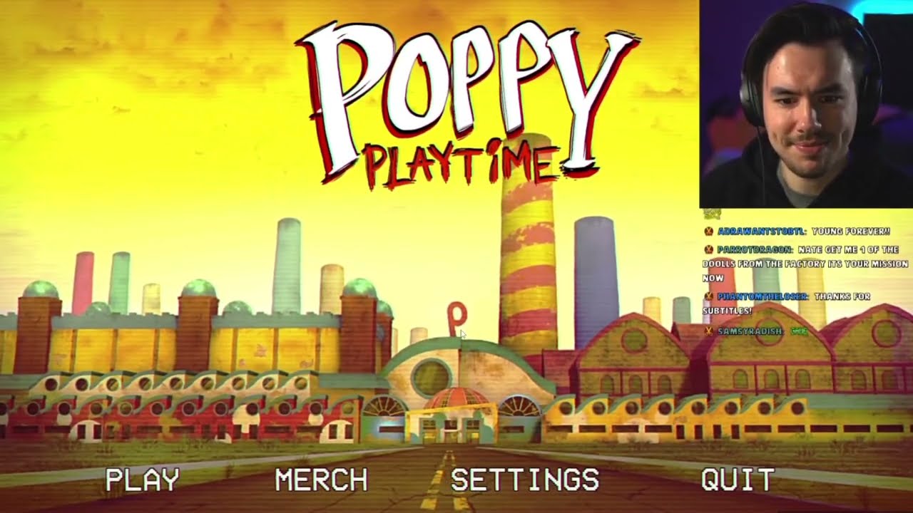 nate getting scared by his notifs (again) while playing poppy playtime for five minutes