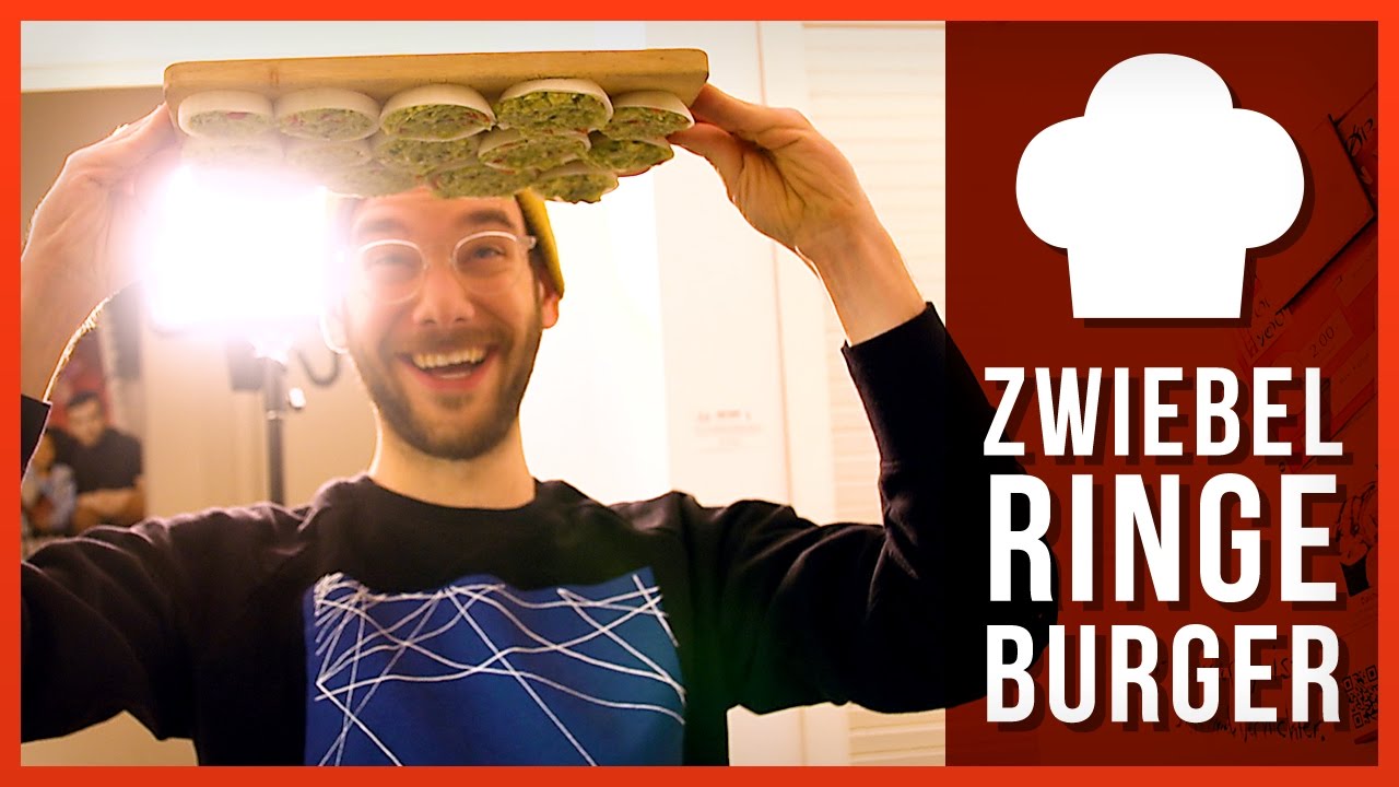 Zwiebelring-Burger und bemalte Eier!