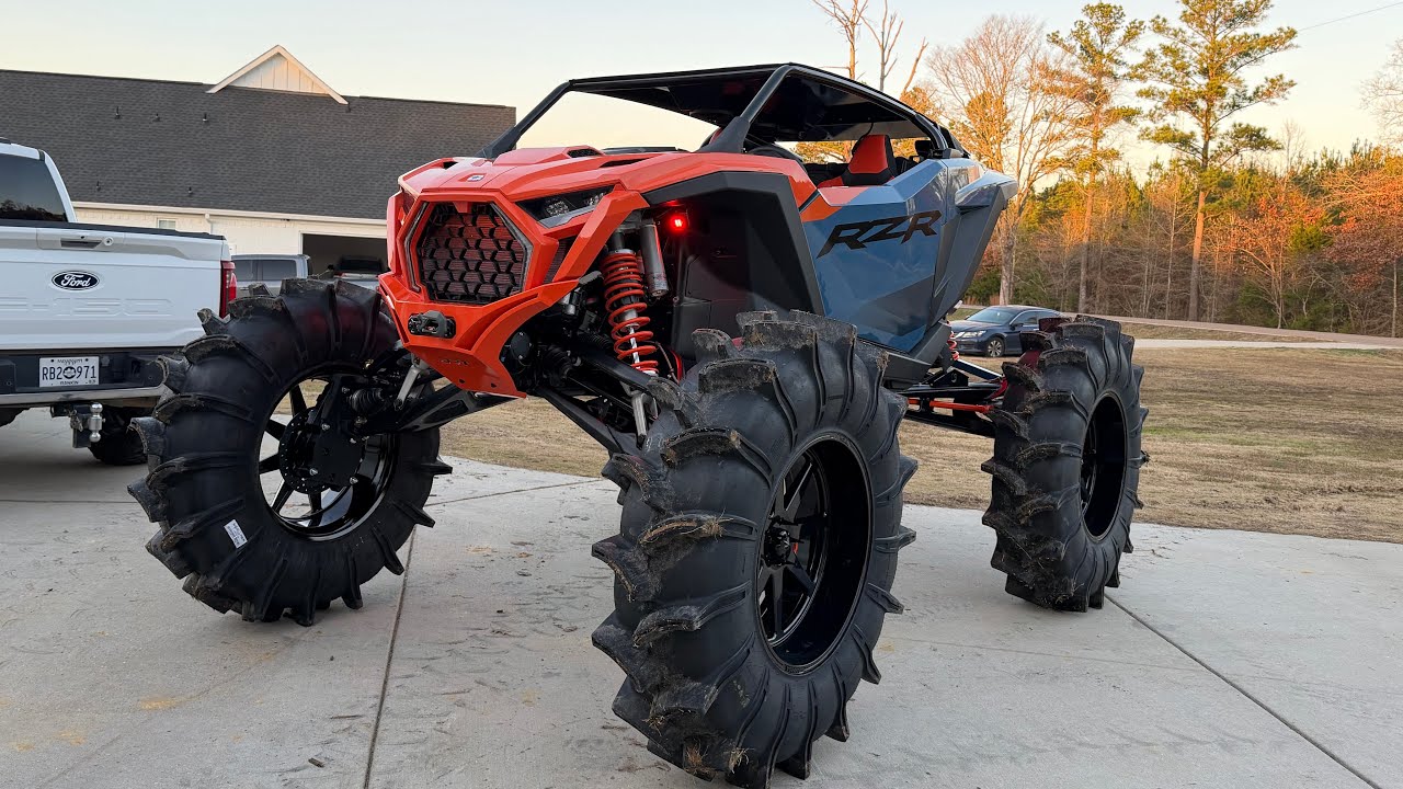 Видео финальной сборки квадроцикла RZR PRO S 2025 года на 50-дюймовых шинах Assassinators.