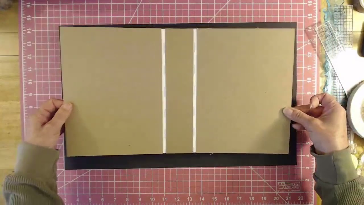 How To Make A Spring Garden Chipboard Folio Album - Part 1