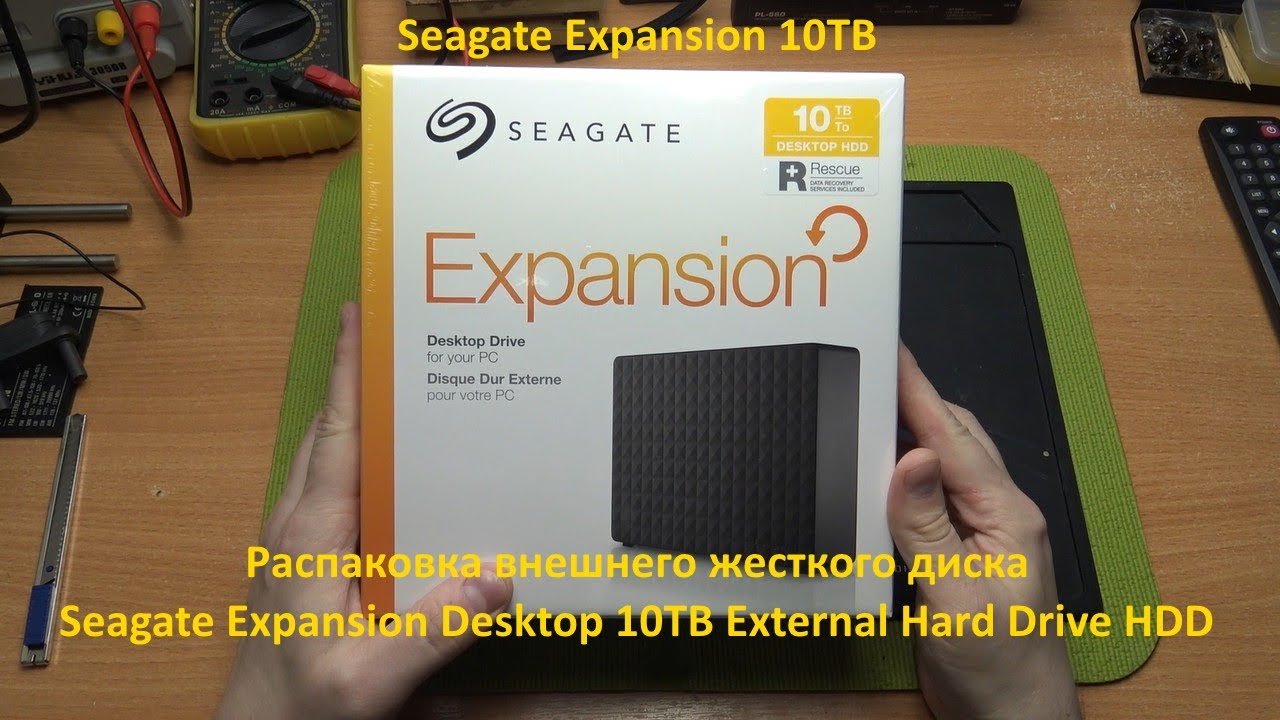 Seagate Expansion 10TB. Распаковка внешнего жесткого диска от Сигейт. Seagate Expansion Desktop 10TB