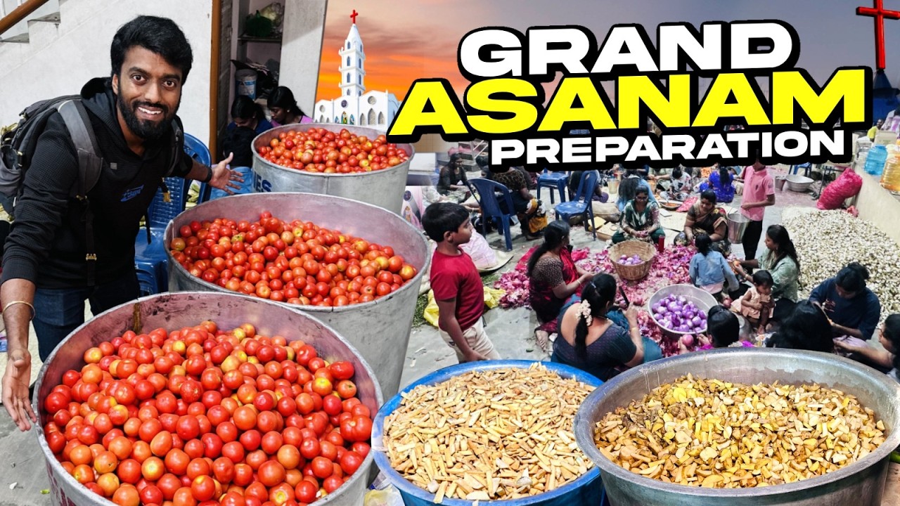 Grand Asanam Preparation in Bangalore 😍🍲 | Church Festival | DAN JR VLOGS