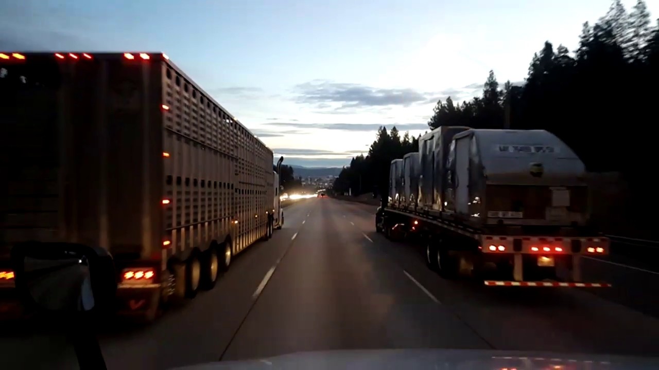 BigRigTravels LIVE! Spokane, Washington to Lake Coeur d'Alene, Idaho I-90 East-Nov. 28, 2017