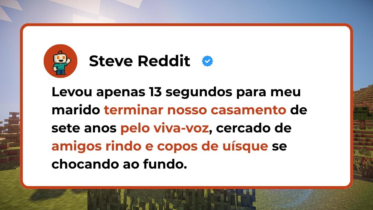 [HISTÓRIA COMPLETA] Levou apenas 13 segundos para meu marido terminar nosso casamento de sete anos