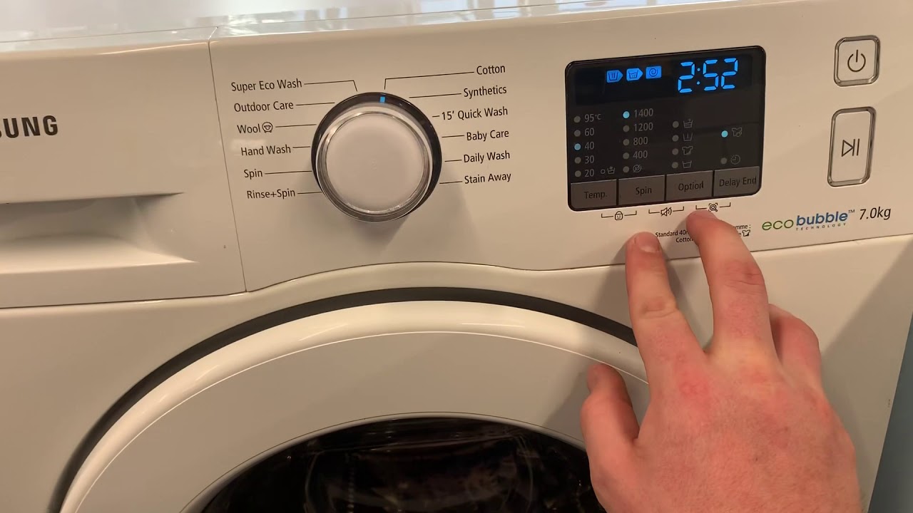 How To Turn Sound On/Off On A Samsung Washing Machine