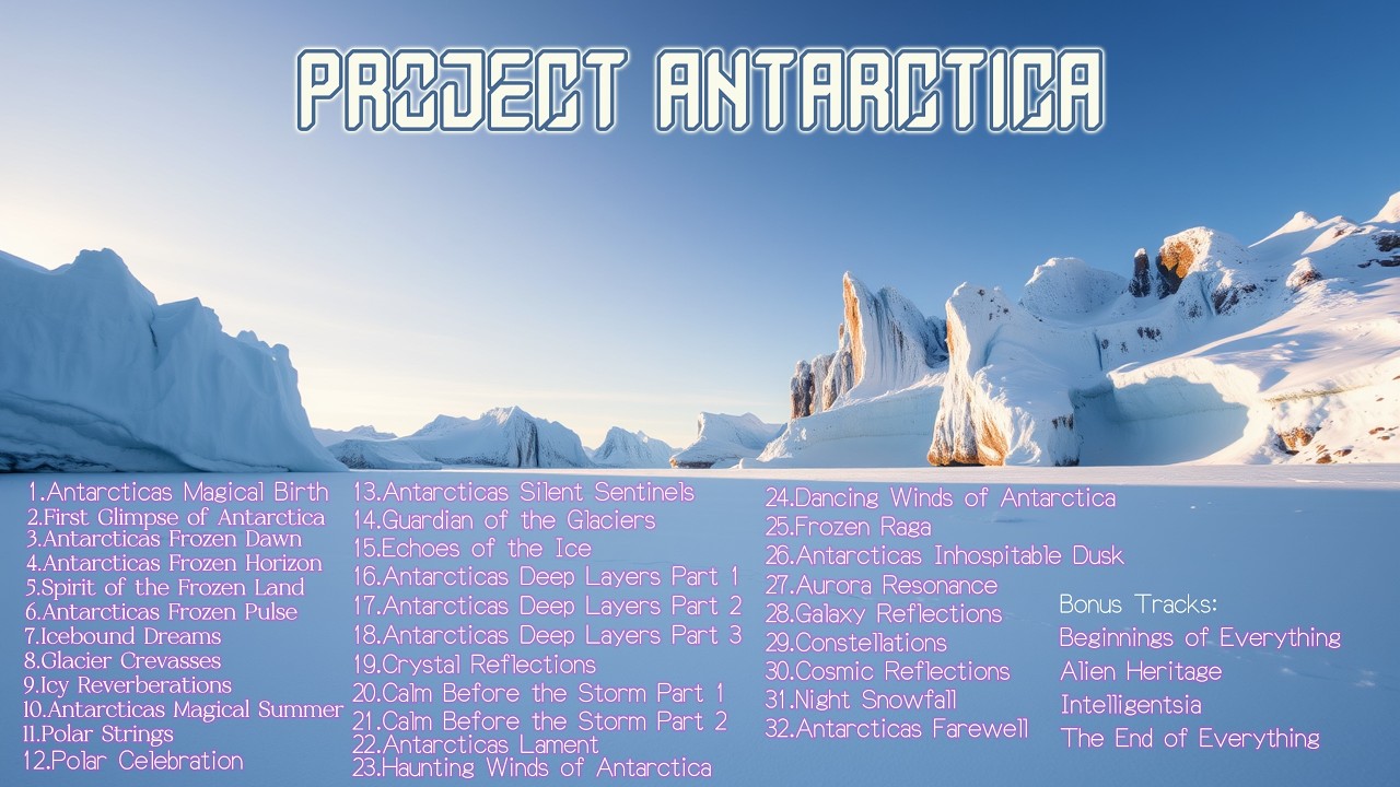 Emotional musical story - mood booster - Experience Antarctica through music