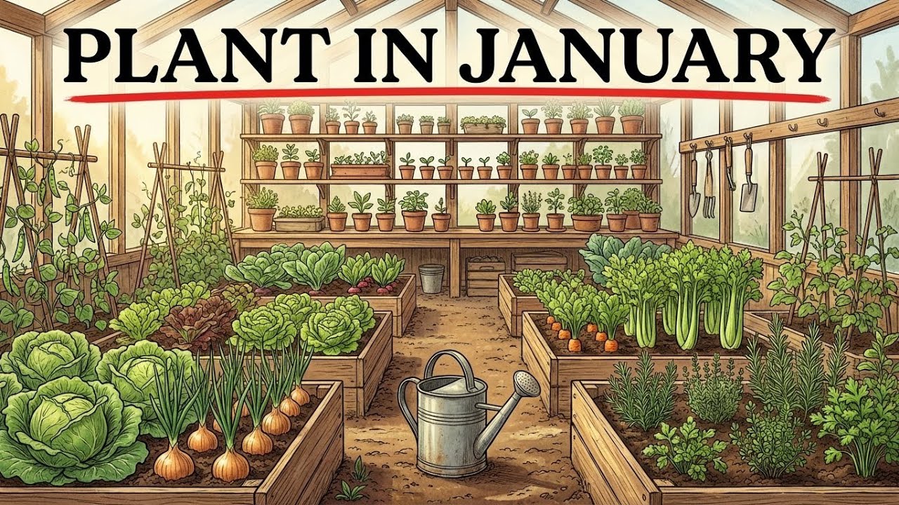 17 Crops You Must Plant in January to Feed Your Family for a Year