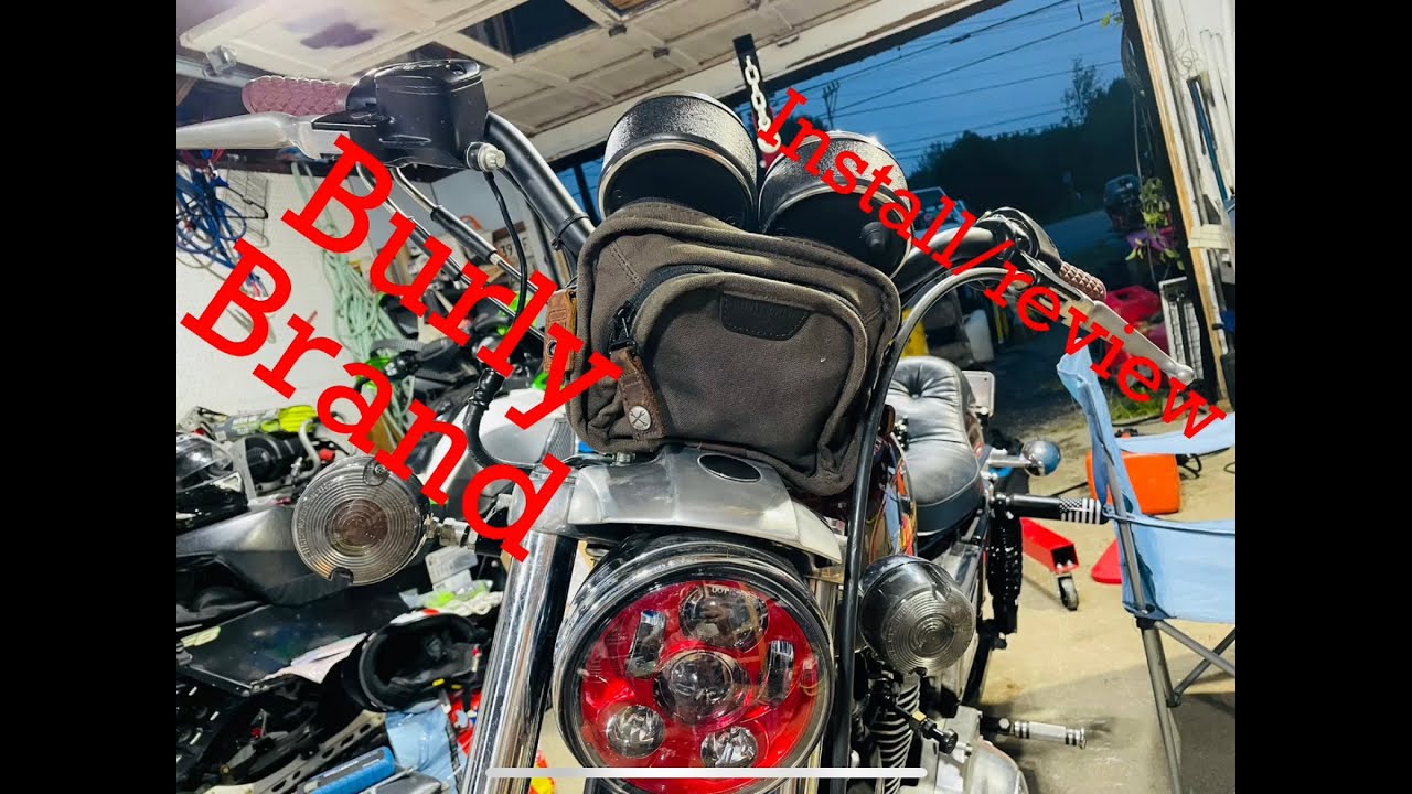 Burly Brand handle bar bag review/install