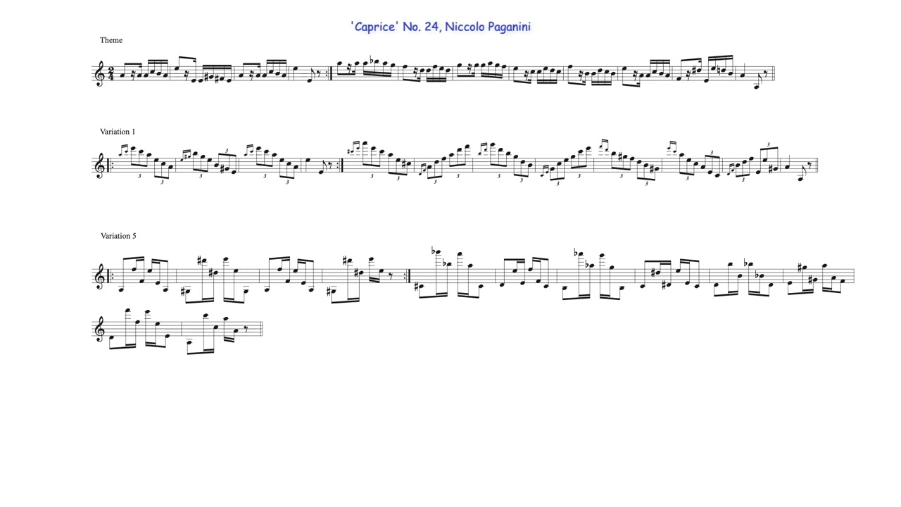 Two Approaches for Writing Theme and Variations
