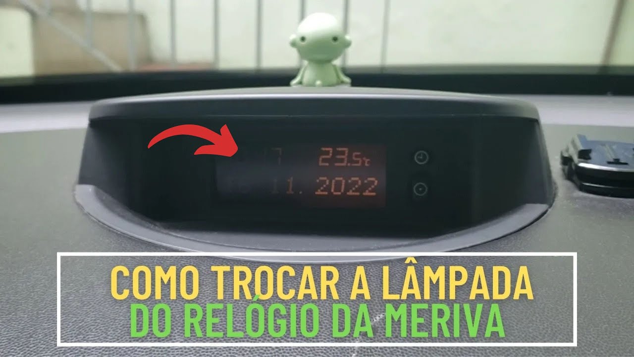 Como trocar lâmpada do relógio TID da Meriva. #Vídeo 13