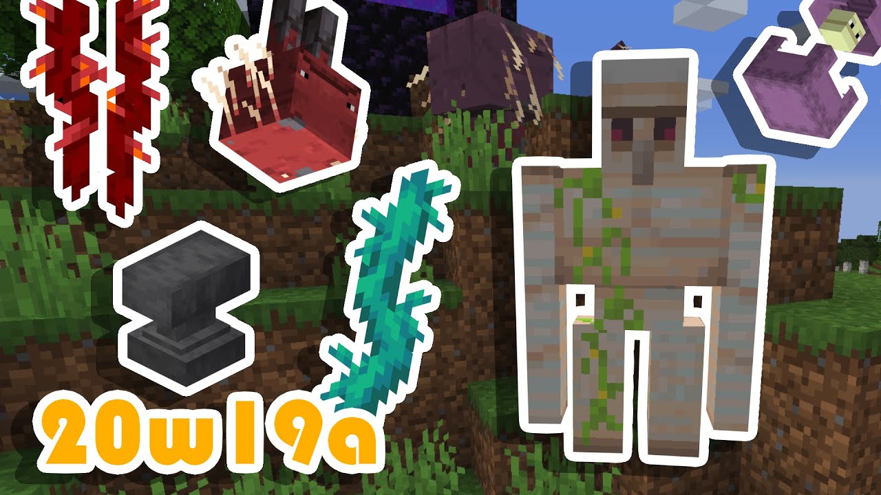 Villagers, Vines, and Strider Stats! (Minecraft Snapshot 20w19a)