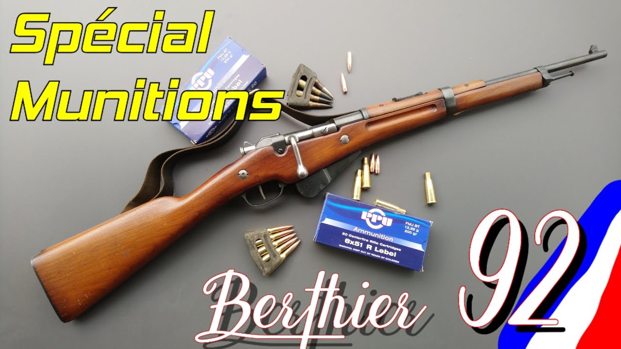 8mm LEBEL + Berthier 92 , Je teste mes propres cartouches pour la 1&egrave;re fois , mais pas que ...