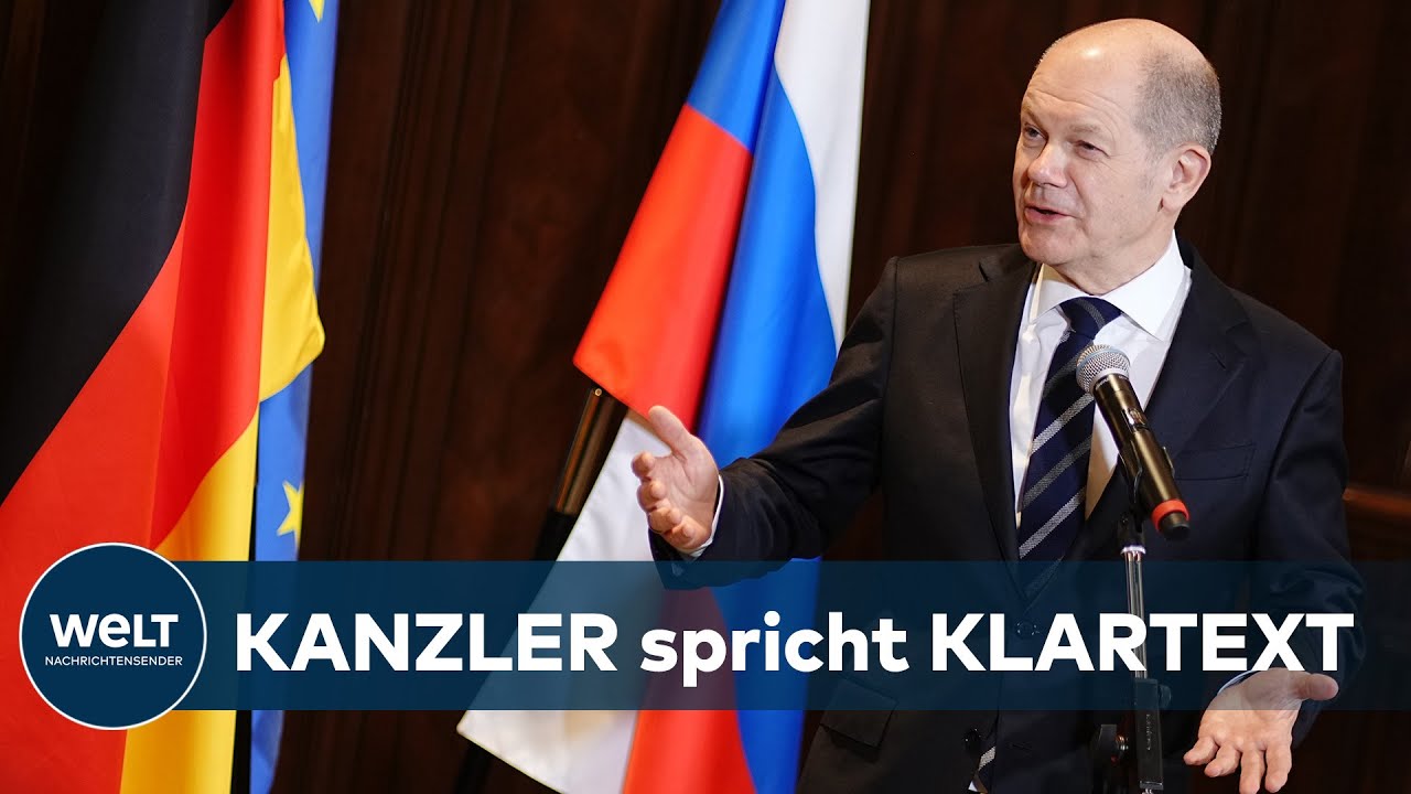 KANZLER SCHOLZ WIDERSPRICHT PUTIN: Kein V&ouml;lkermord in der Ostukraine | WELT Dokument