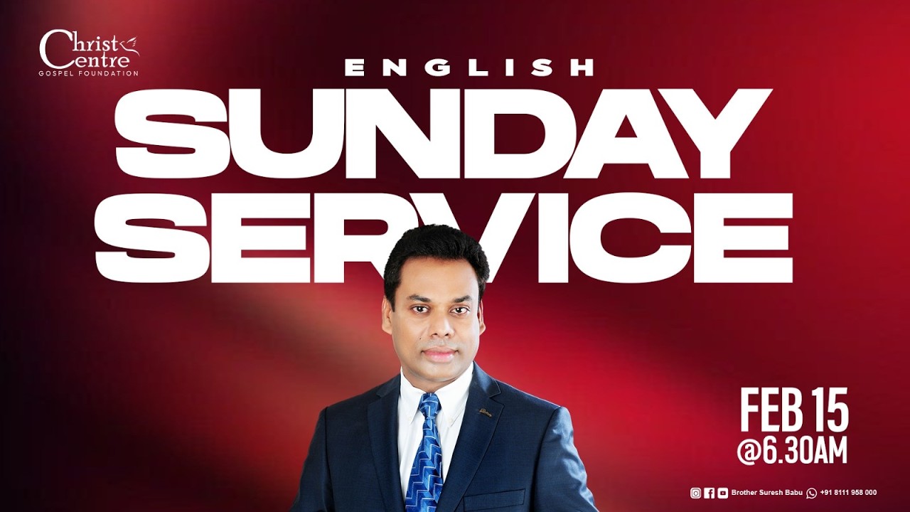 🛑 Br. Suresh Babu 🛑 Sunday English Service | English service