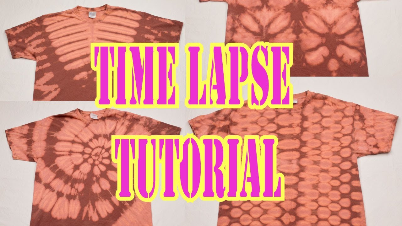Bleach Tie Dye 4 shirt [TimeLapse Tutorial] #15 Part 1/3