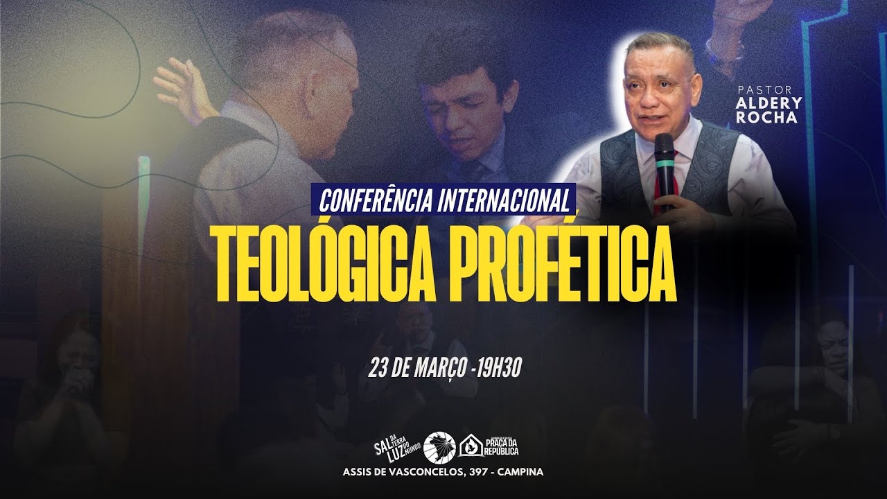 DOMINGO | CONFERÊNCIA TEOLÓGICA COM O PR. ALDERY NELSON ROCHA - 23.03.2025 | 19:30 AO VIVO