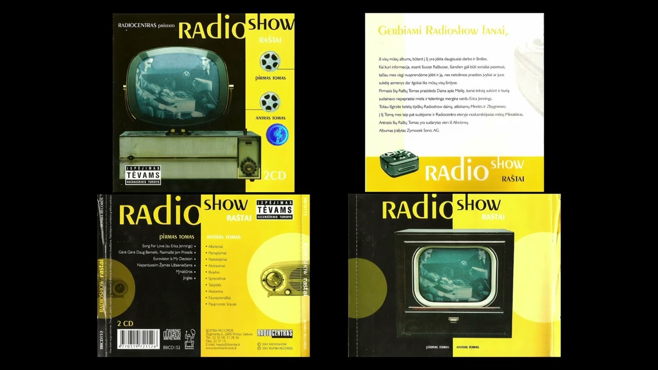 Radioshow  - Ra&scaron;tai [2001] 2 x CD