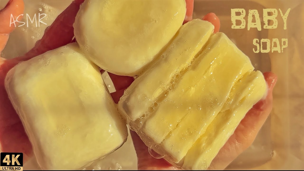ASMR SOAP☀️SUNNY SEASON☀️BABY Soaps Set || АСМР МЫЛО 🍼 Детский сет 🍼 Размокшее мыло #asmr