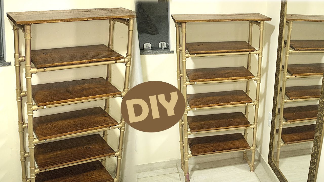DIY: Estante de cano PVC e madeira (Faça Você Mesmo)