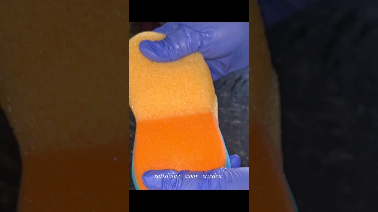 Jelly sponge rip 💛🧡🩵 #asmrsounds #oddlysatisfying #asmr #spongeasmr #satisfying #spongeripping