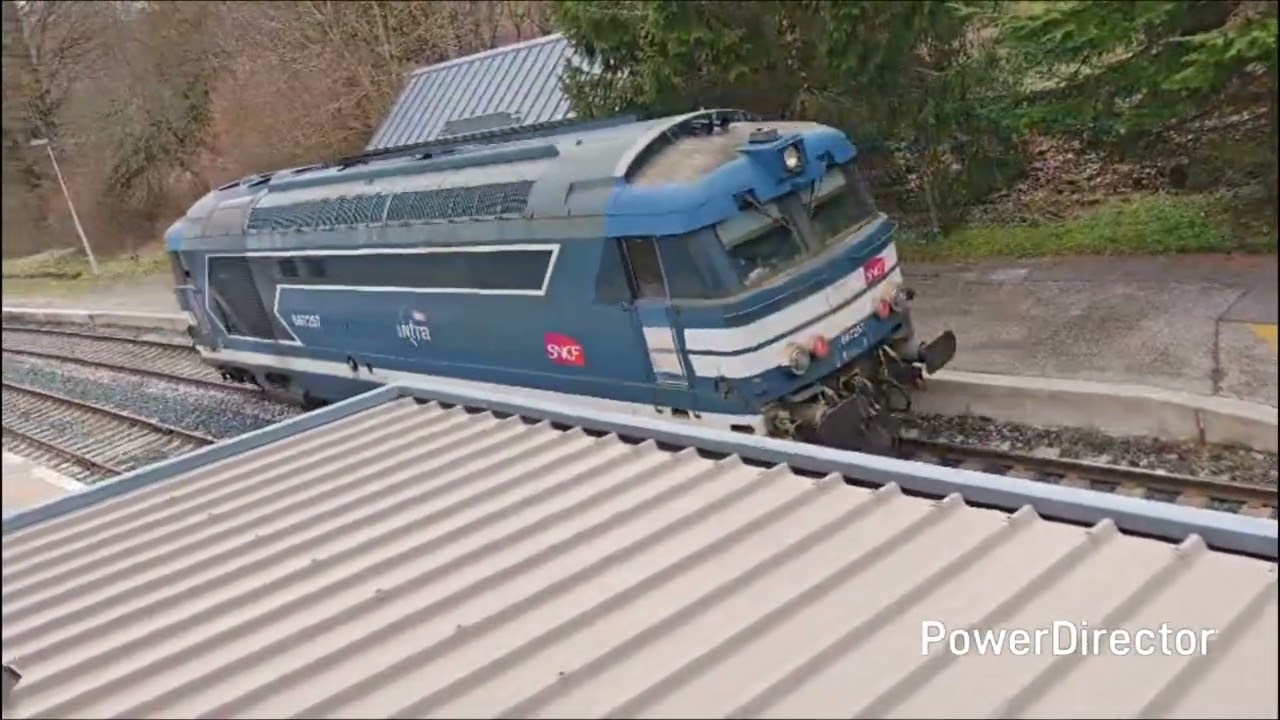P'TIT passage d'un infra en gare de clelles 