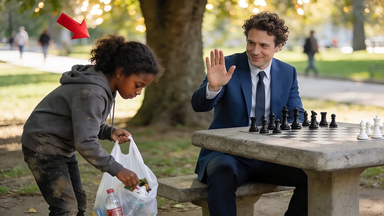 A Billionaire Invites a Homeless Black Girl to Play Chess for FunHe Doesnt Know Shes a Genius