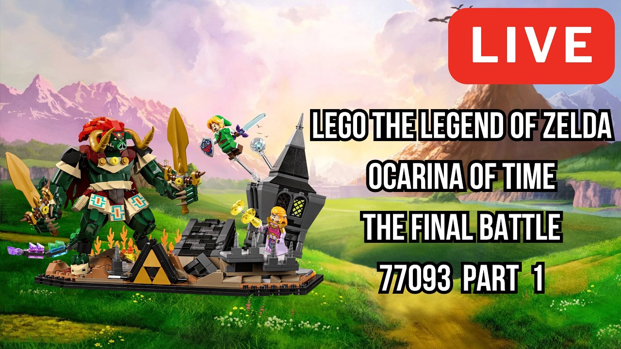 🔴Let's Build the LEGO The Legend of Zelda OoT - The Final Battle 77093 Pt1