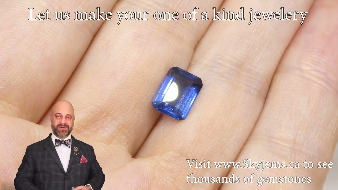 1.64ct Octagonal/Emerald Cut Blue Sapphire GIA Certified Thailand - GIAS1109